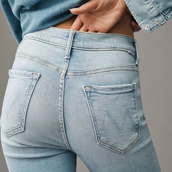 MOTHER | Insider Crop Step Frey Limited Edition Wash Size 32 Anthropologie - Picture 3 of 14